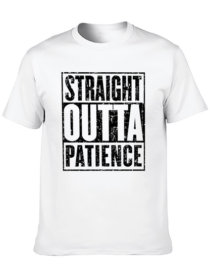 Camiseta Negra Straight Outta Patience
