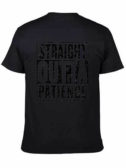 Camiseta Negra Straight Outta Patience