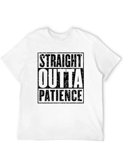 Camiseta Negra Straight Outta Patience