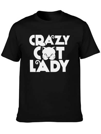 Camiseta Negra Crazy Cat Lady