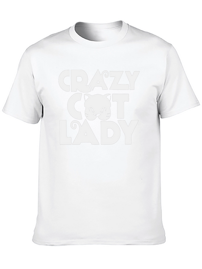 Camiseta Negra Crazy Cat Lady