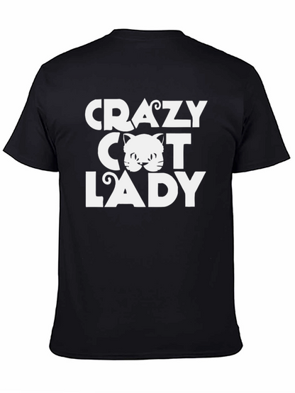 Camiseta Negra Crazy Cat Lady