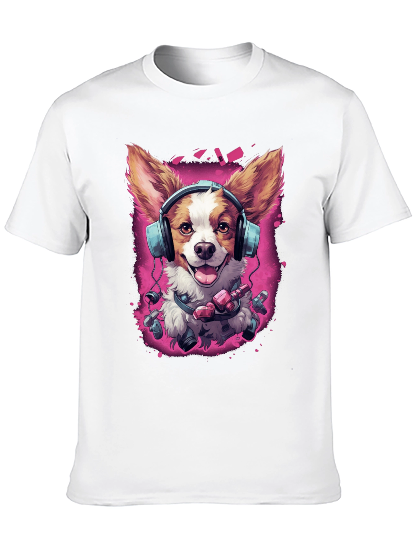Camiseta Perro DJ Divertida y Moderna