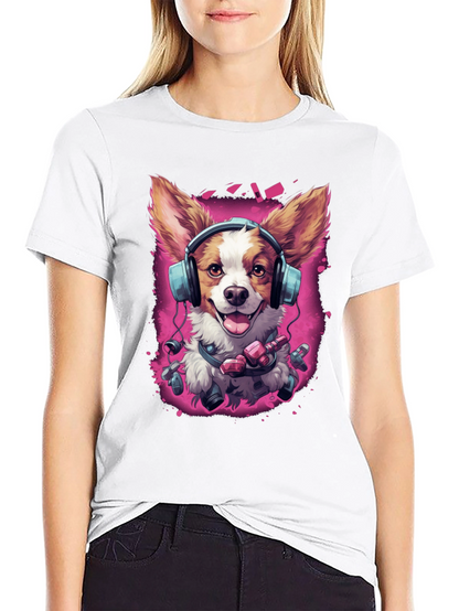 Camiseta Perro DJ Divertida y Moderna