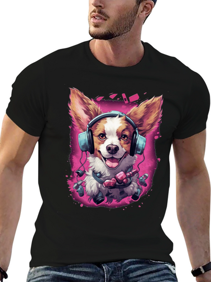 Camiseta Perro DJ Divertida y Moderna