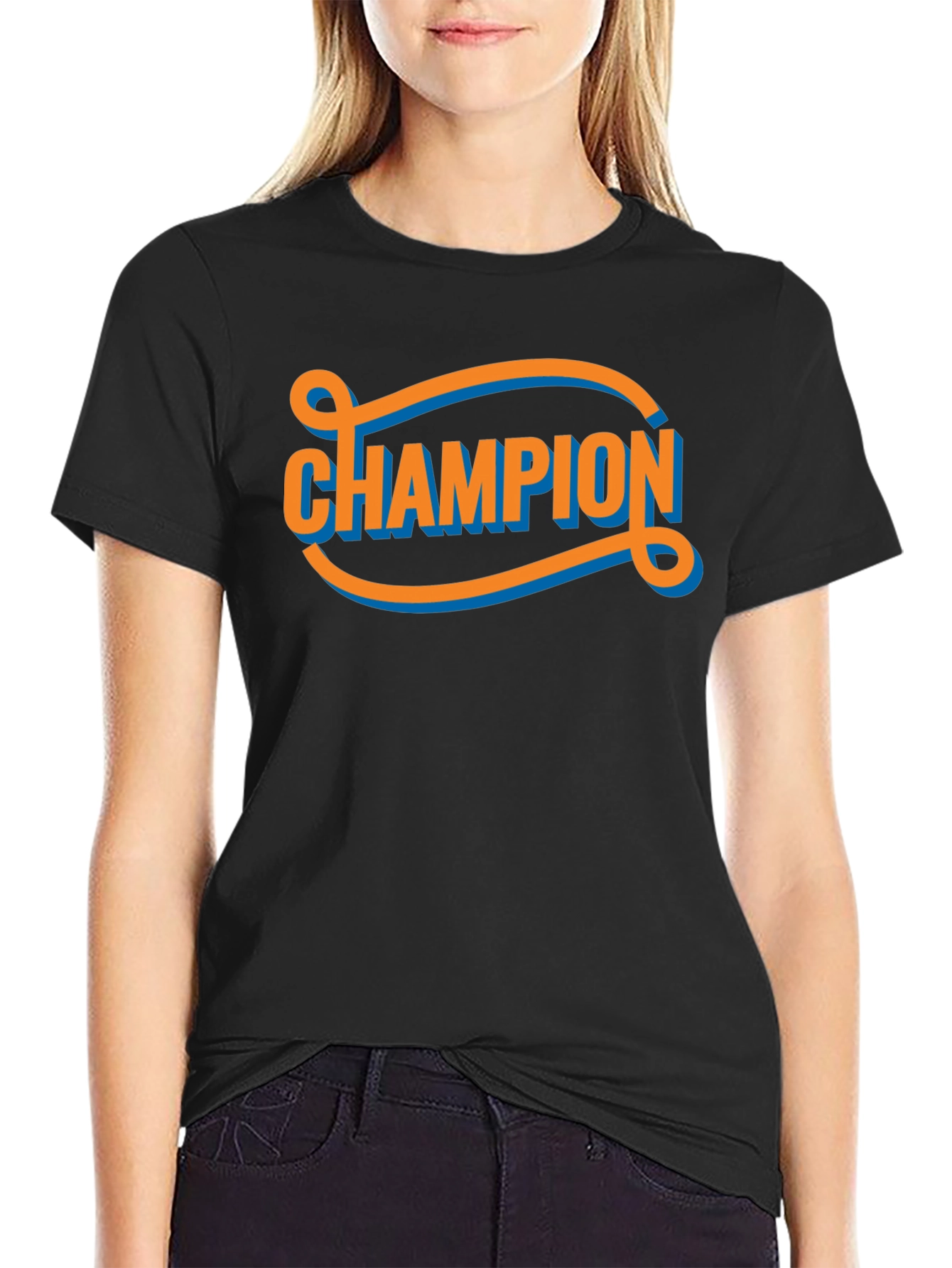 Camiseta Negra Champion