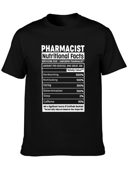 Camiseta Farmacéutico Hechos Nutricionales