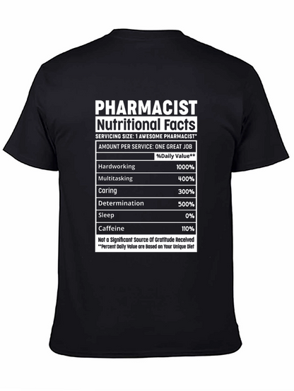 Camiseta Farmacéutico Hechos Nutricionales