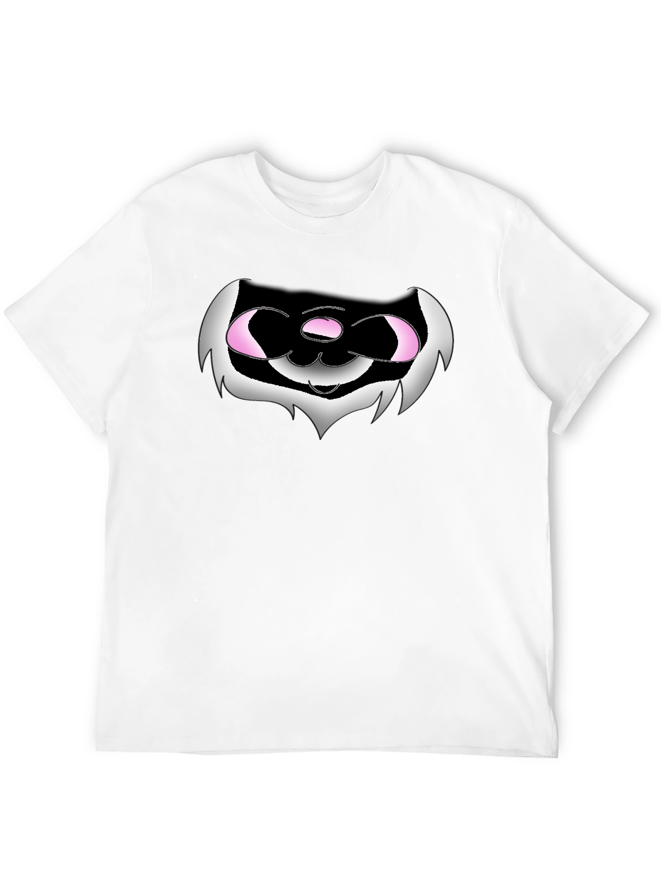 Camiseta Negra con Diseño Gráfico Abstracto