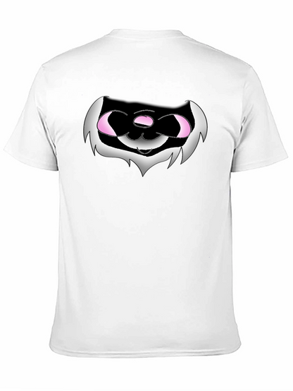 Camiseta Negra con Diseño Gráfico Abstracto