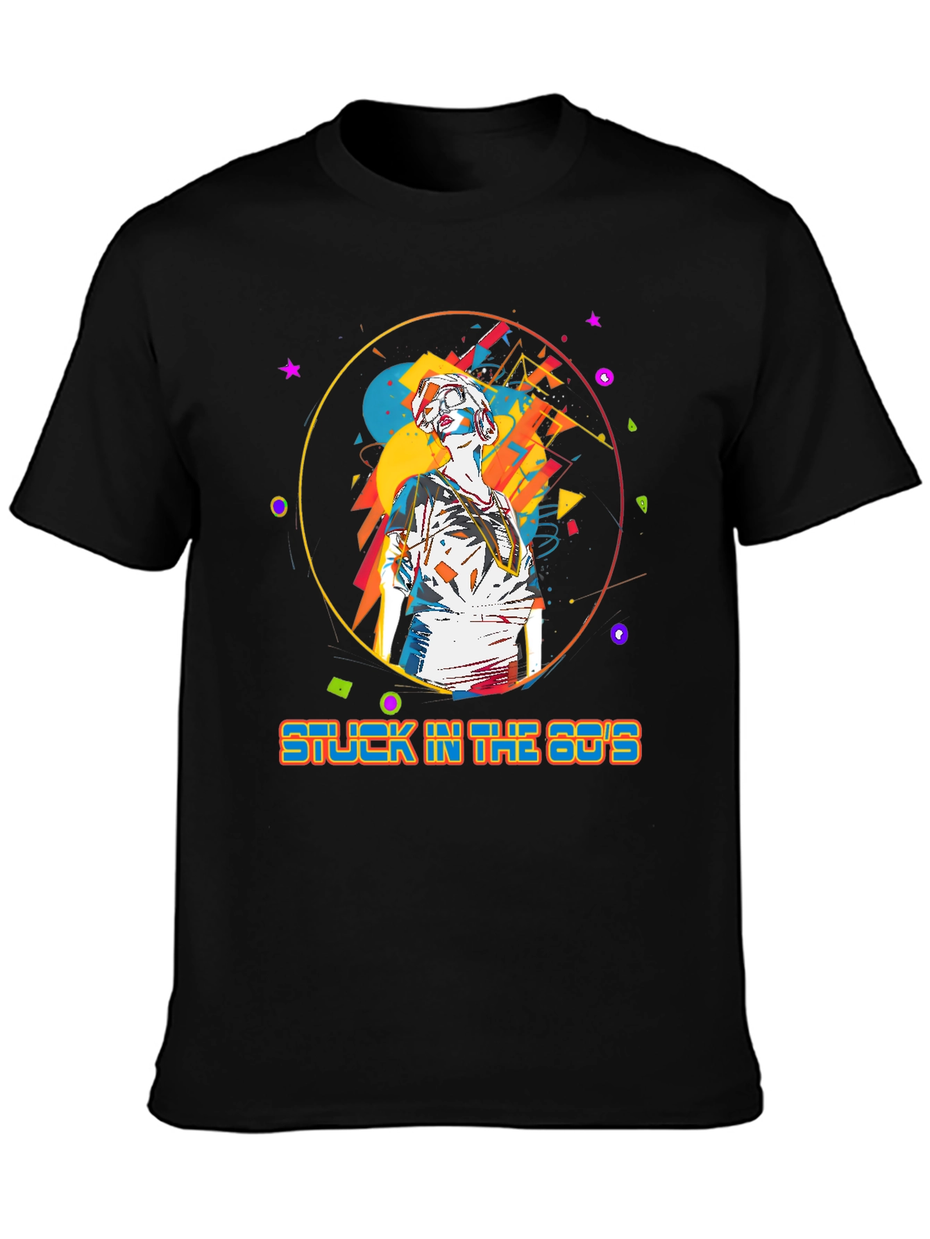Camiseta Hombre: Stuck in the 80s