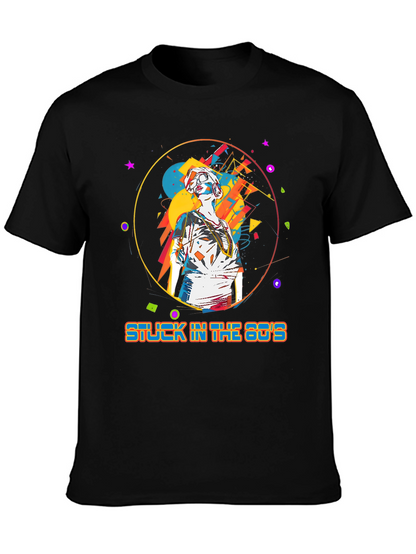Camiseta Hombre: Stuck in the 80s