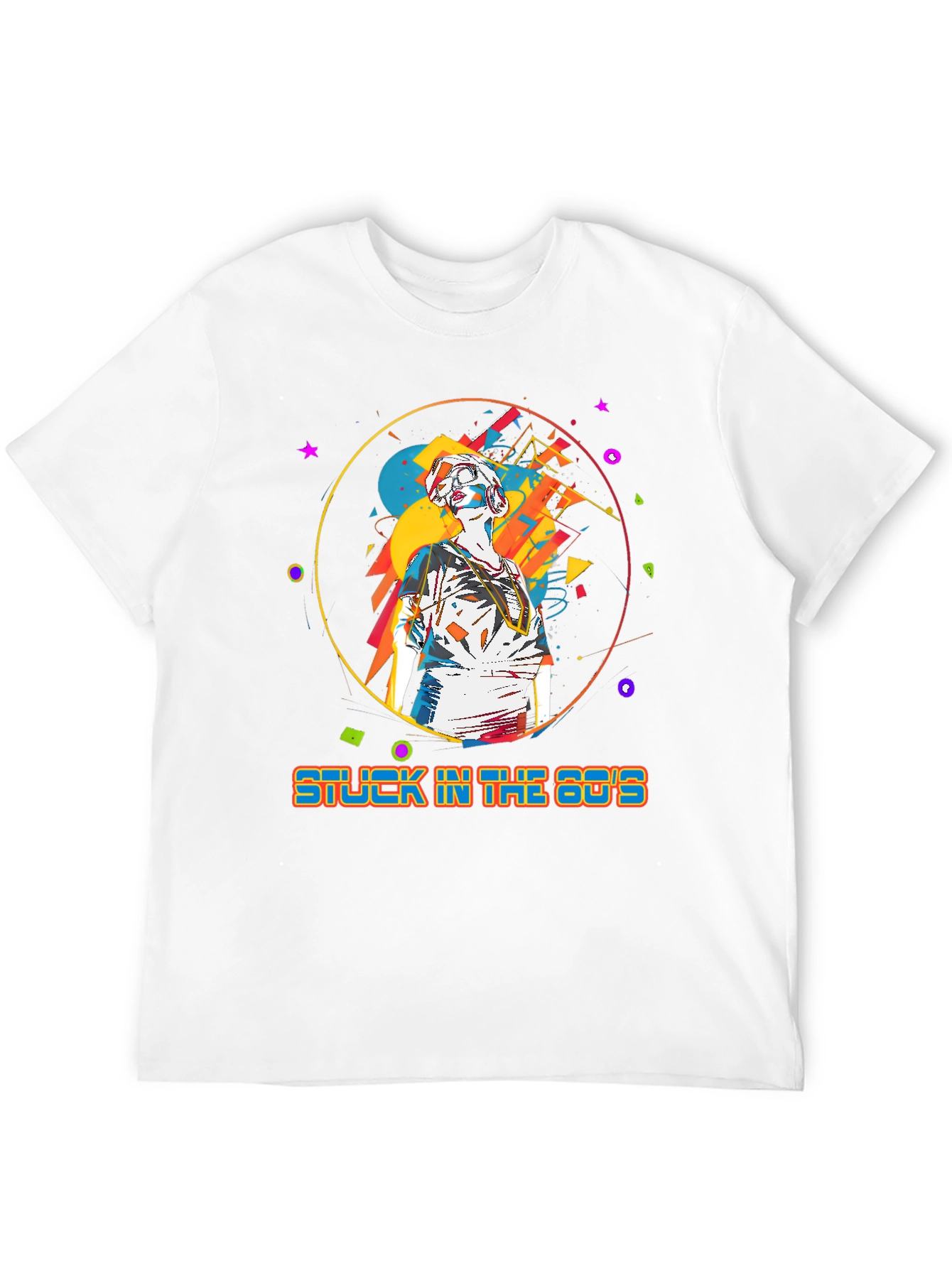 Camiseta Hombre: Stuck in the 80s
