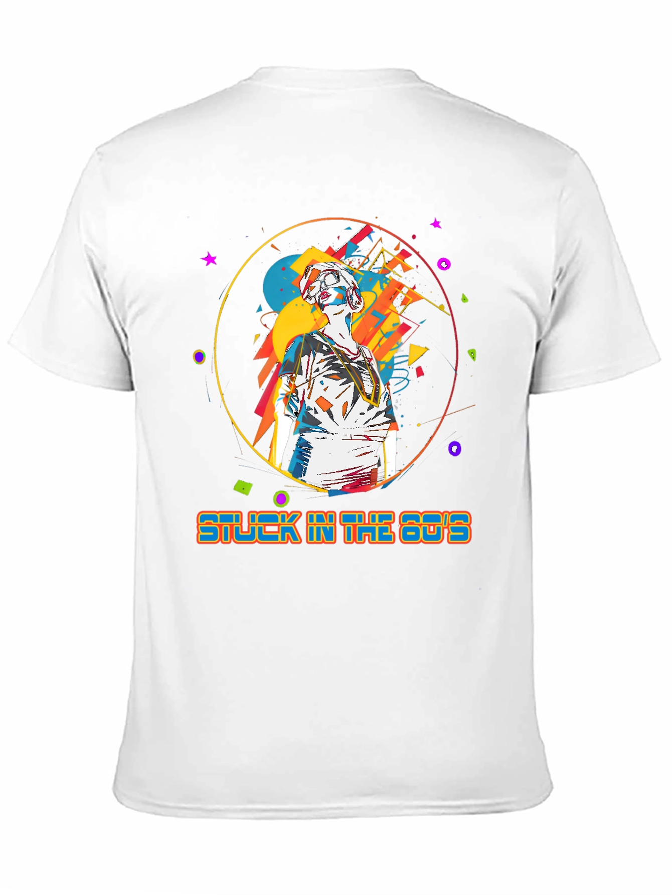 Camiseta Hombre: Stuck in the 80s