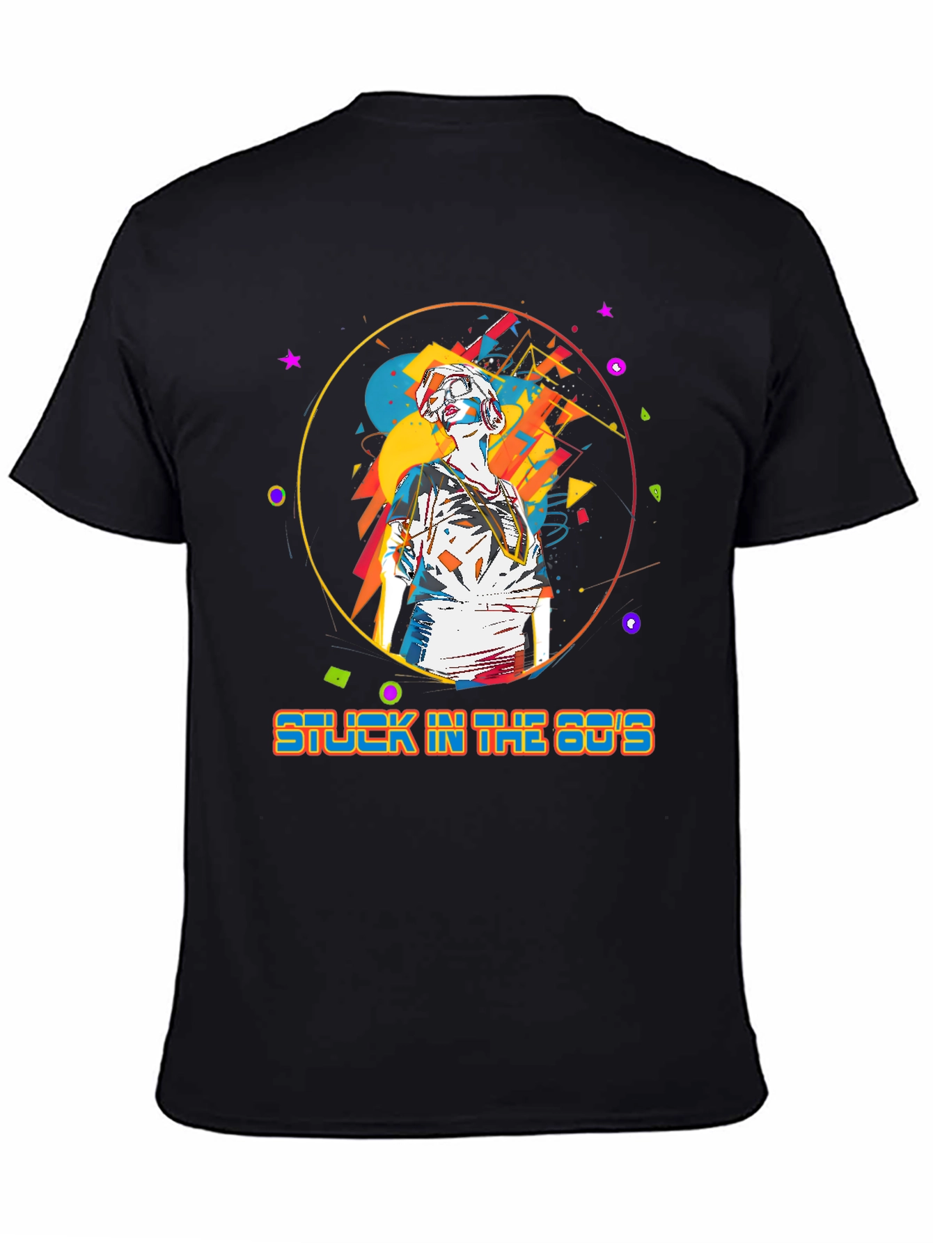 Camiseta Hombre: Stuck in the 80s