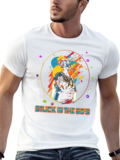 Camiseta Hombre: Stuck in the 80s