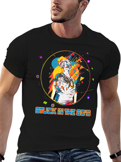 Camiseta Hombre: Stuck in the 80s