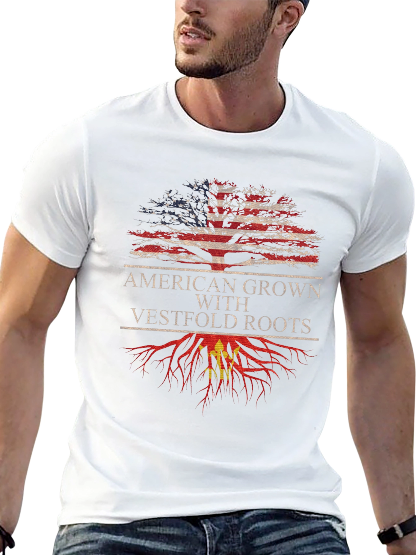 Camiseta American Grown With Vestfold Roots