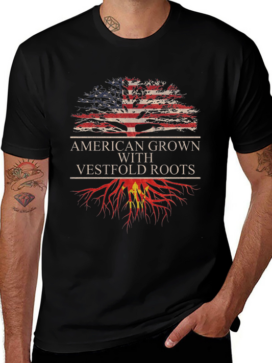 Camiseta American Grown With Vestfold Roots