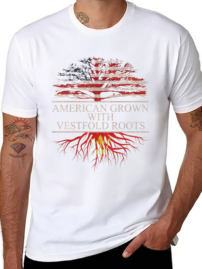 Camiseta American Grown With Vestfold Roots