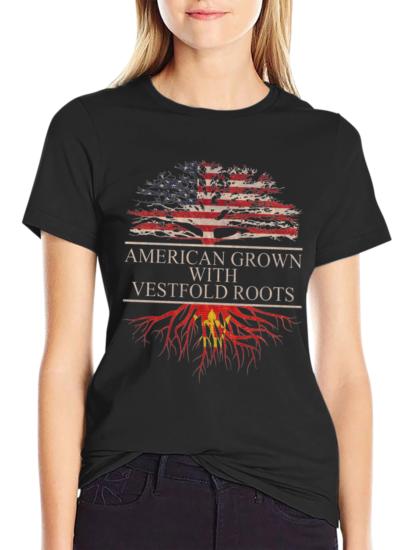 Camiseta American Grown With Vestfold Roots