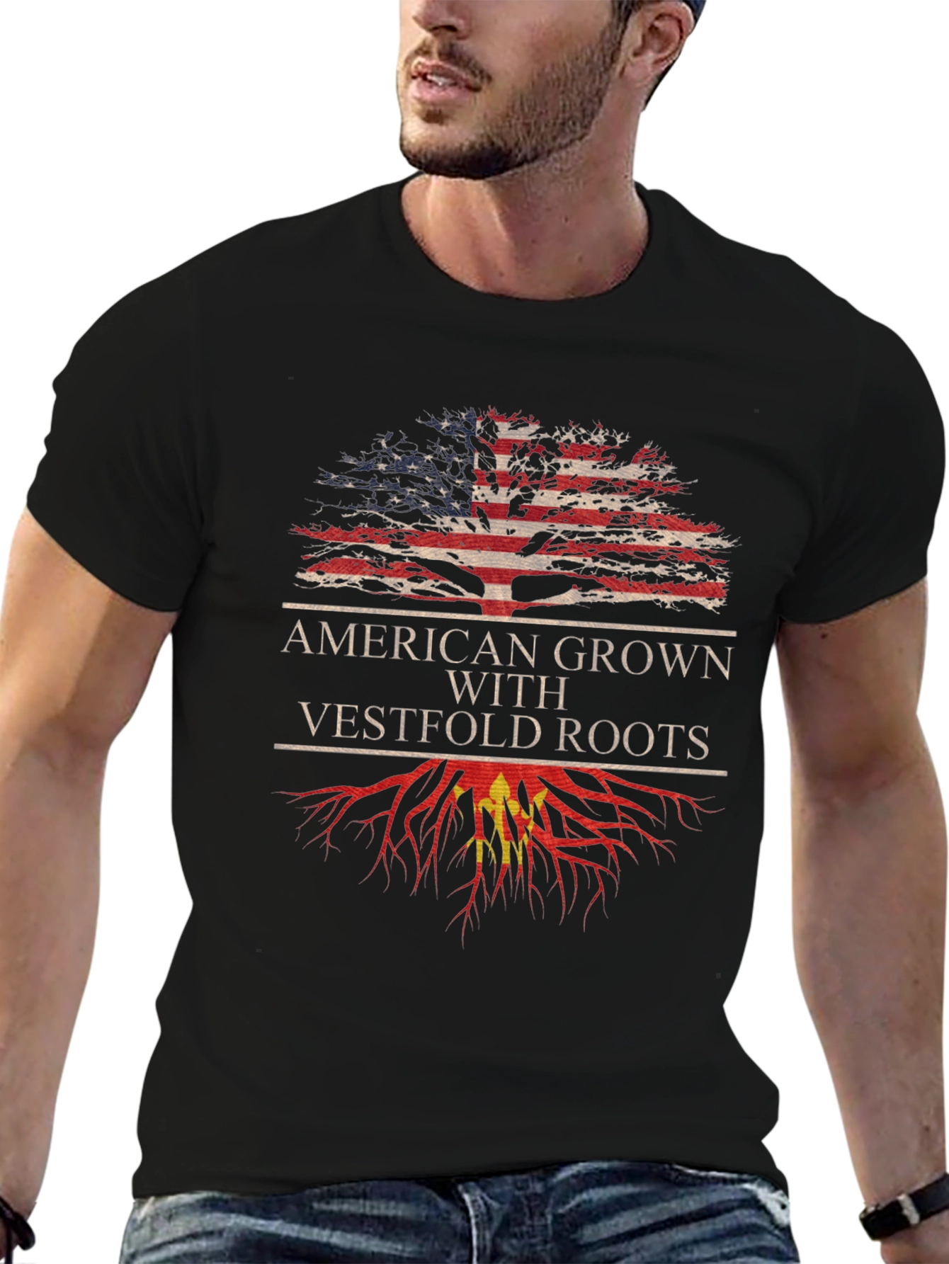 Camiseta American Grown With Vestfold Roots