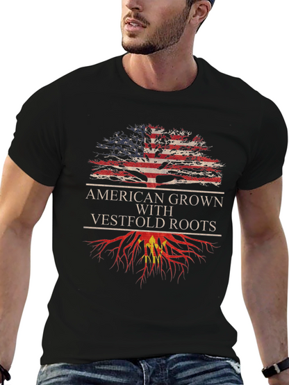Camiseta American Grown With Vestfold Roots