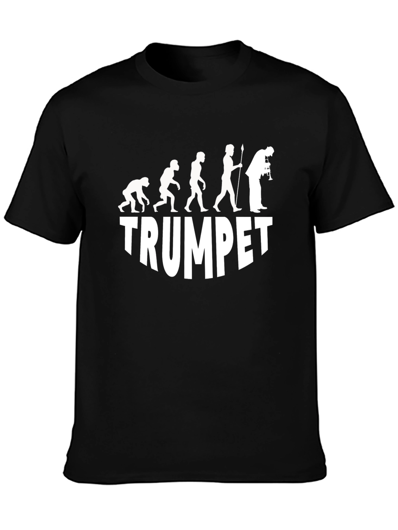 Camiseta Negra Evolución Trompetista