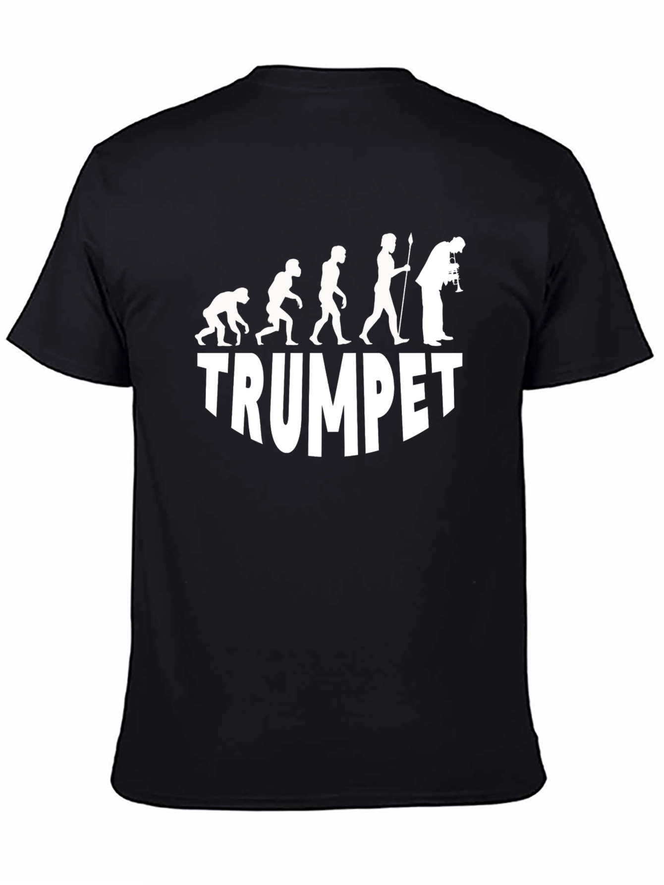 Camiseta Negra Evolución Trompetista