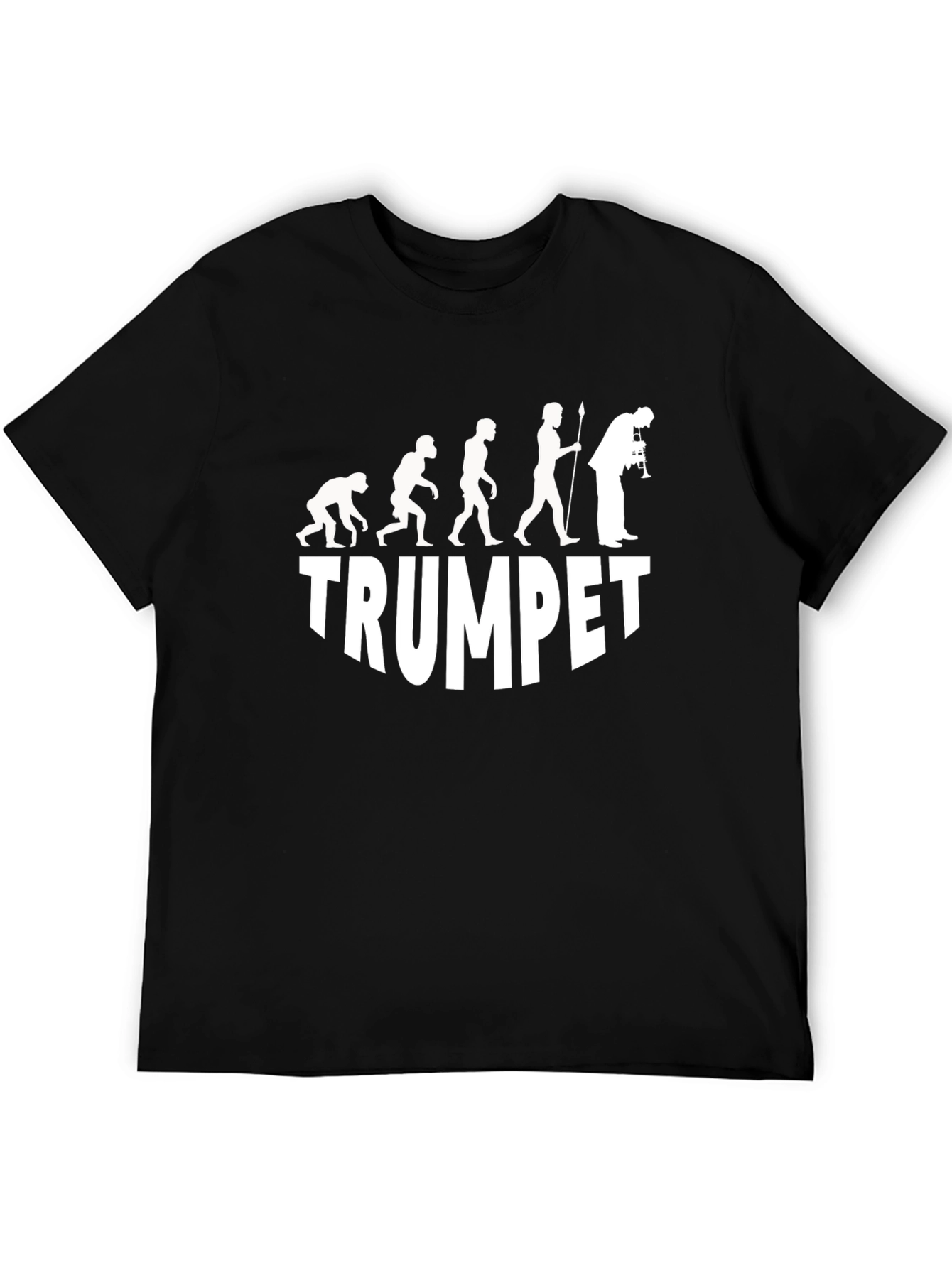 Camiseta Negra Evolución Trompetista