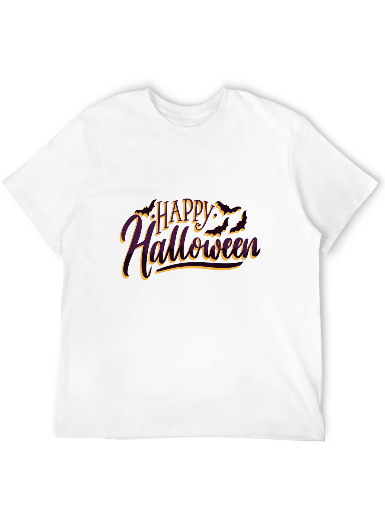 Camiseta Negra Feliz Halloween para Hombre