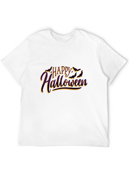 Camiseta Negra Feliz Halloween para Hombre