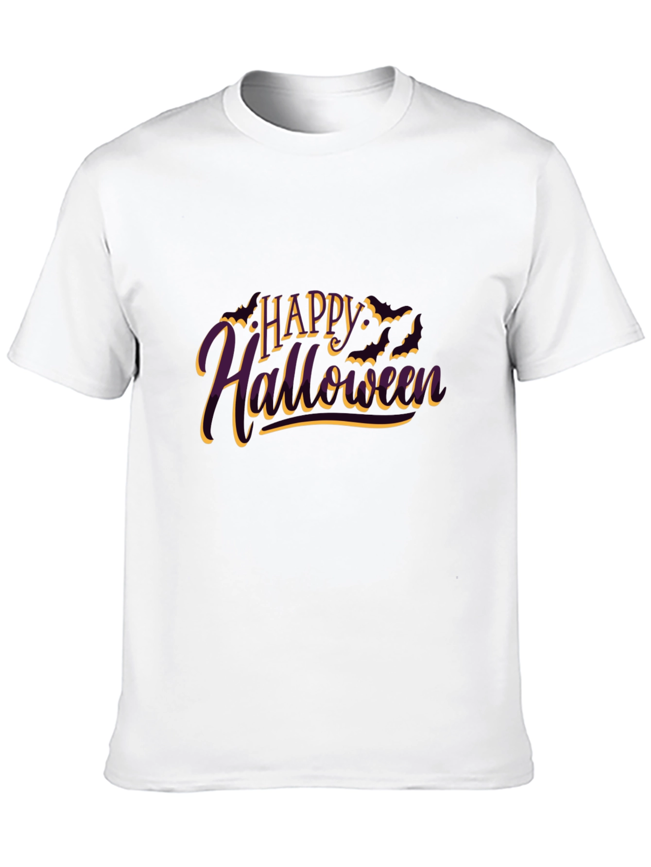 Camiseta Negra Feliz Halloween para Hombre