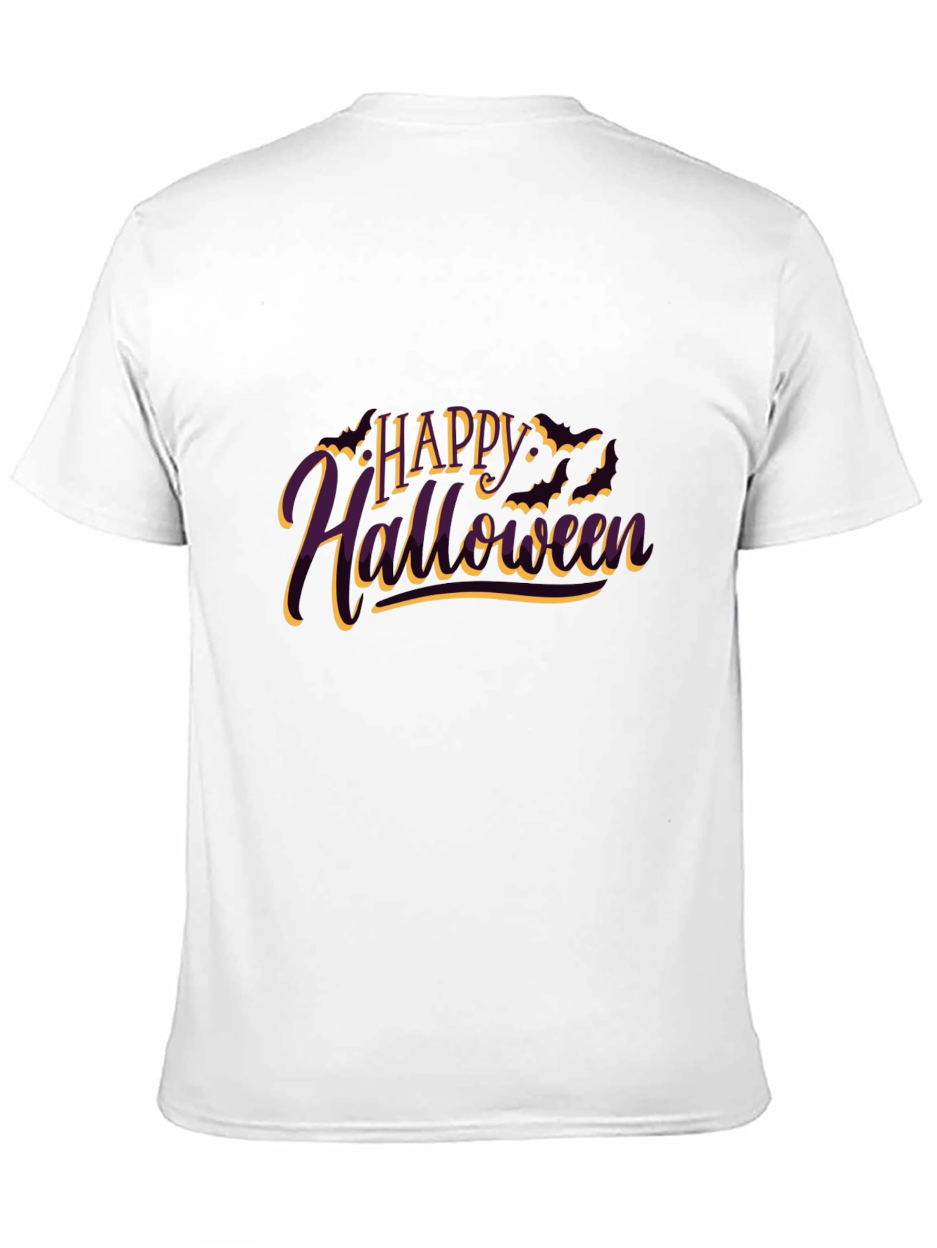 Camiseta Negra Feliz Halloween para Hombre