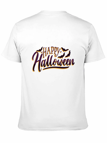 Camiseta Negra Feliz Halloween para Hombre