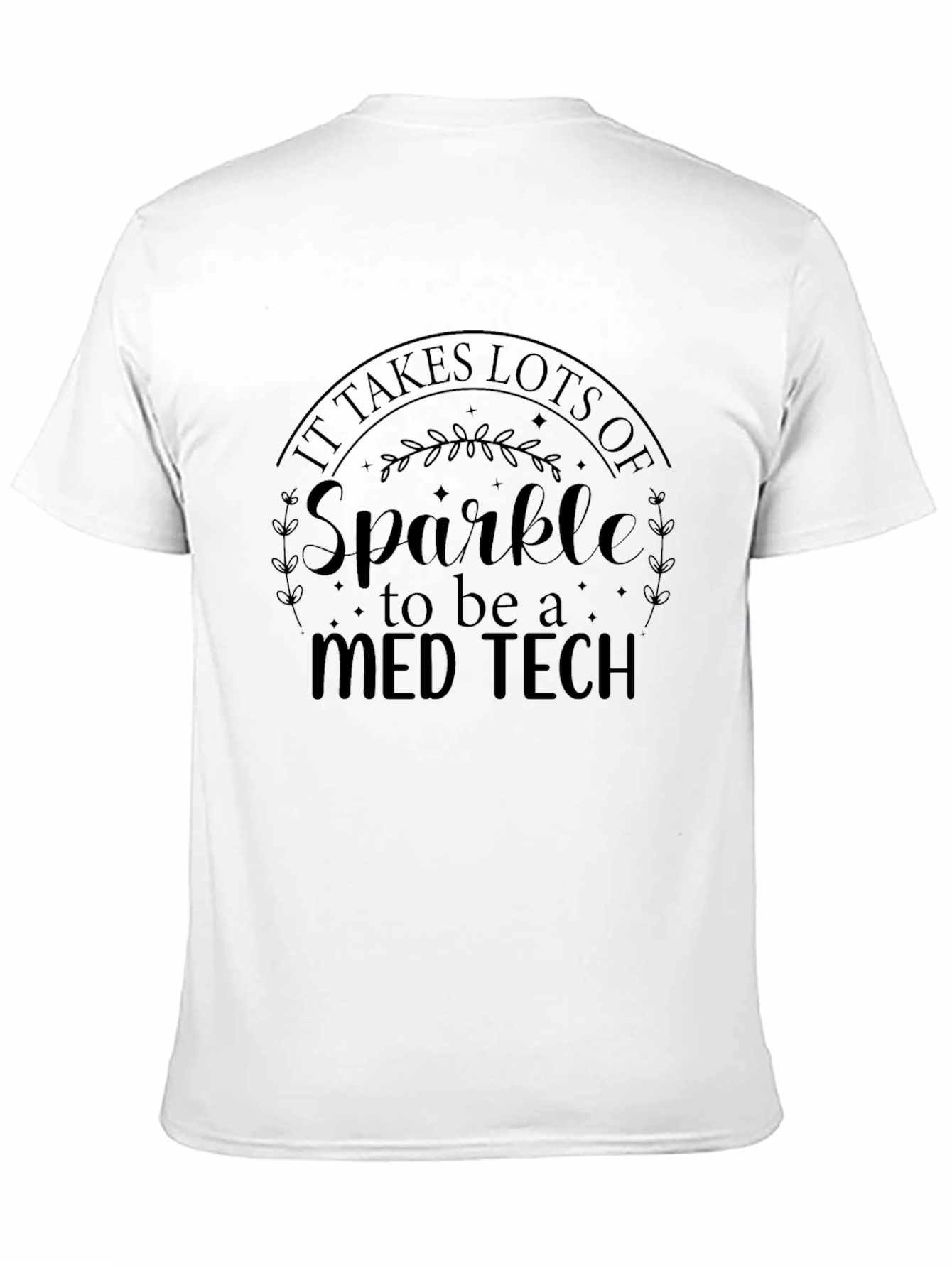 Camiseta Negra Med Tech Sparkle