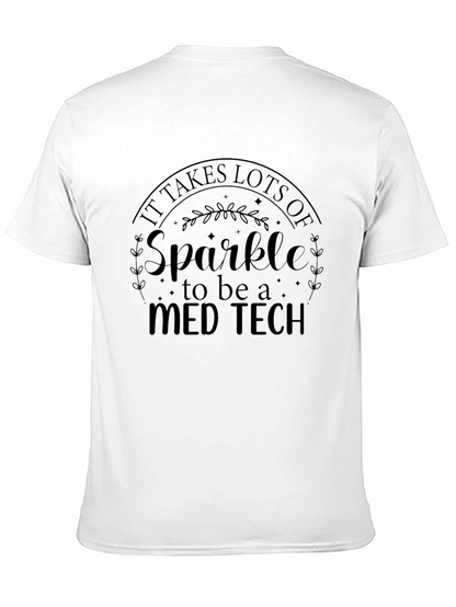 Camiseta Negra Med Tech Sparkle