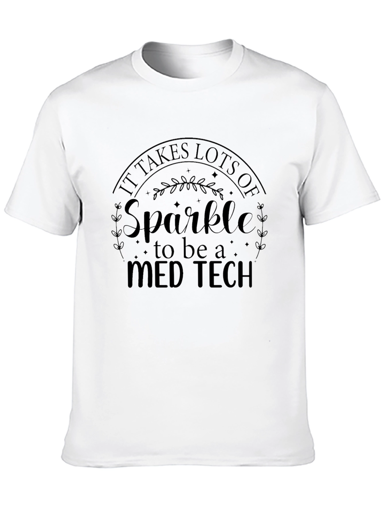 Camiseta Negra Med Tech Sparkle