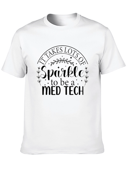 Camiseta Negra Med Tech Sparkle