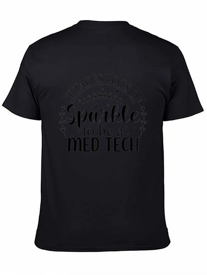 Camiseta Negra Med Tech Sparkle