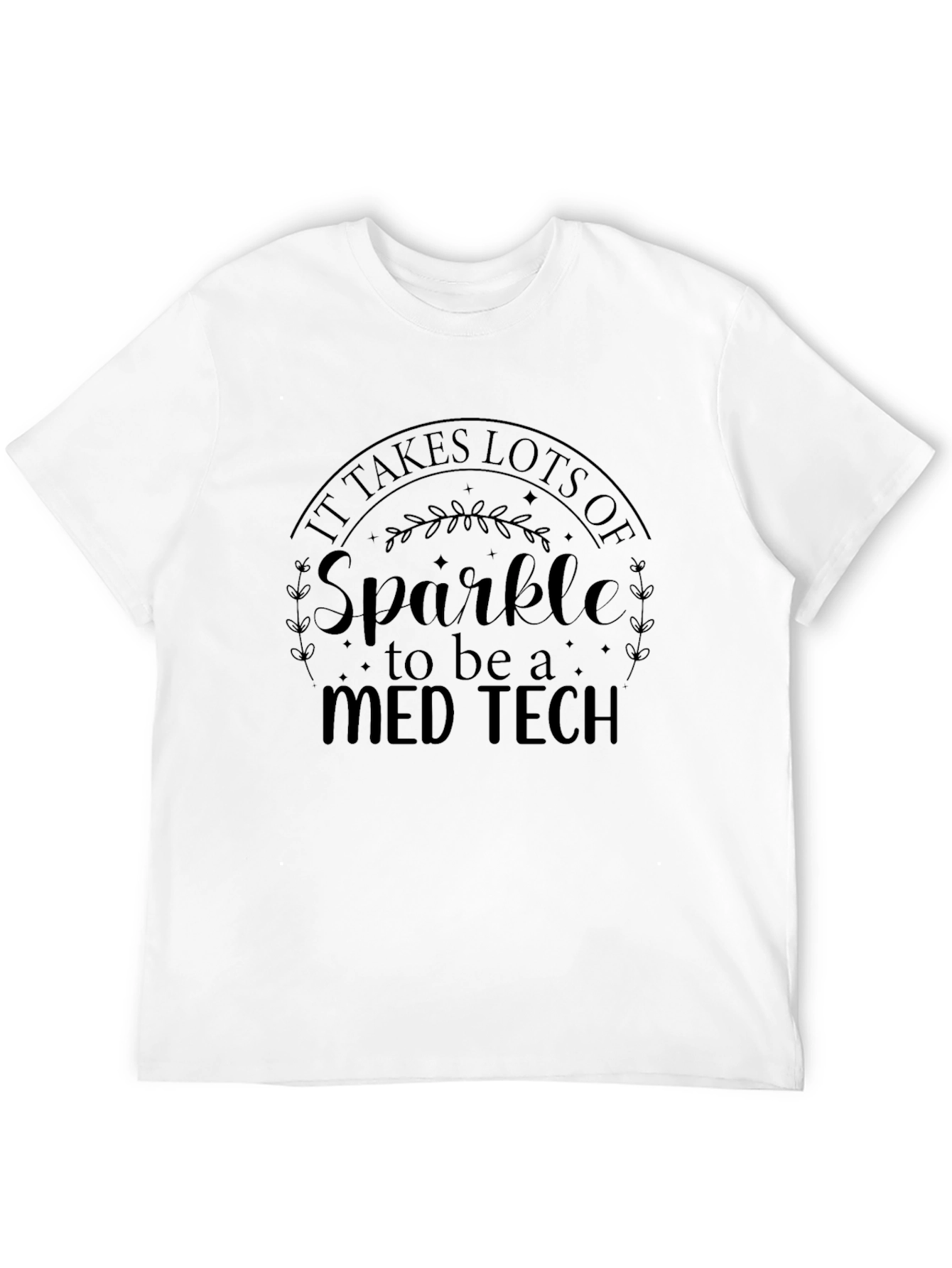 Camiseta Negra Med Tech Sparkle