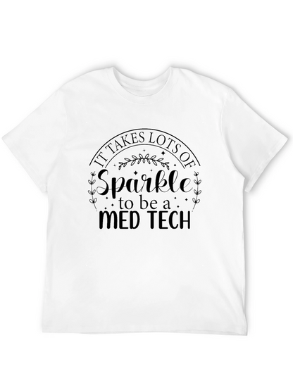 Camiseta Negra Med Tech Sparkle