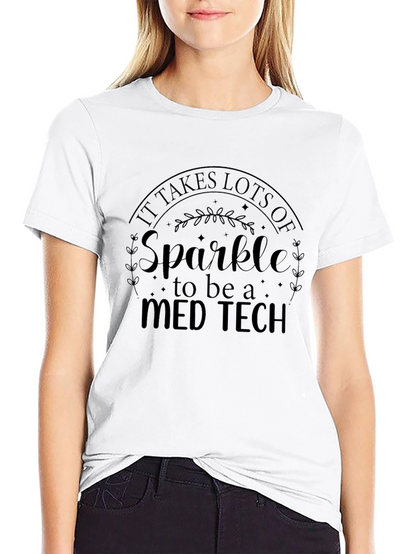 Camiseta Negra Med Tech Sparkle