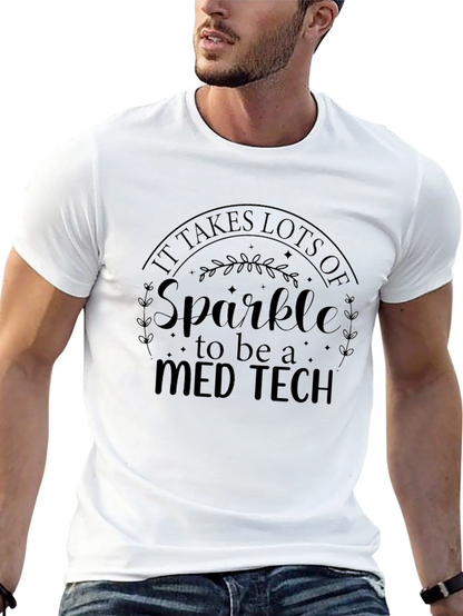 Camiseta Negra Med Tech Sparkle