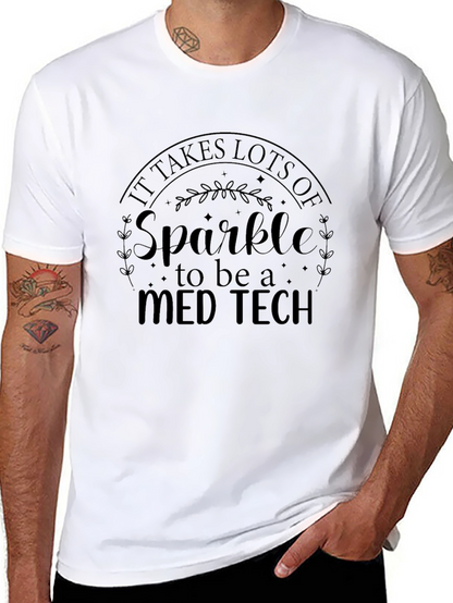 Camiseta Negra Med Tech Sparkle