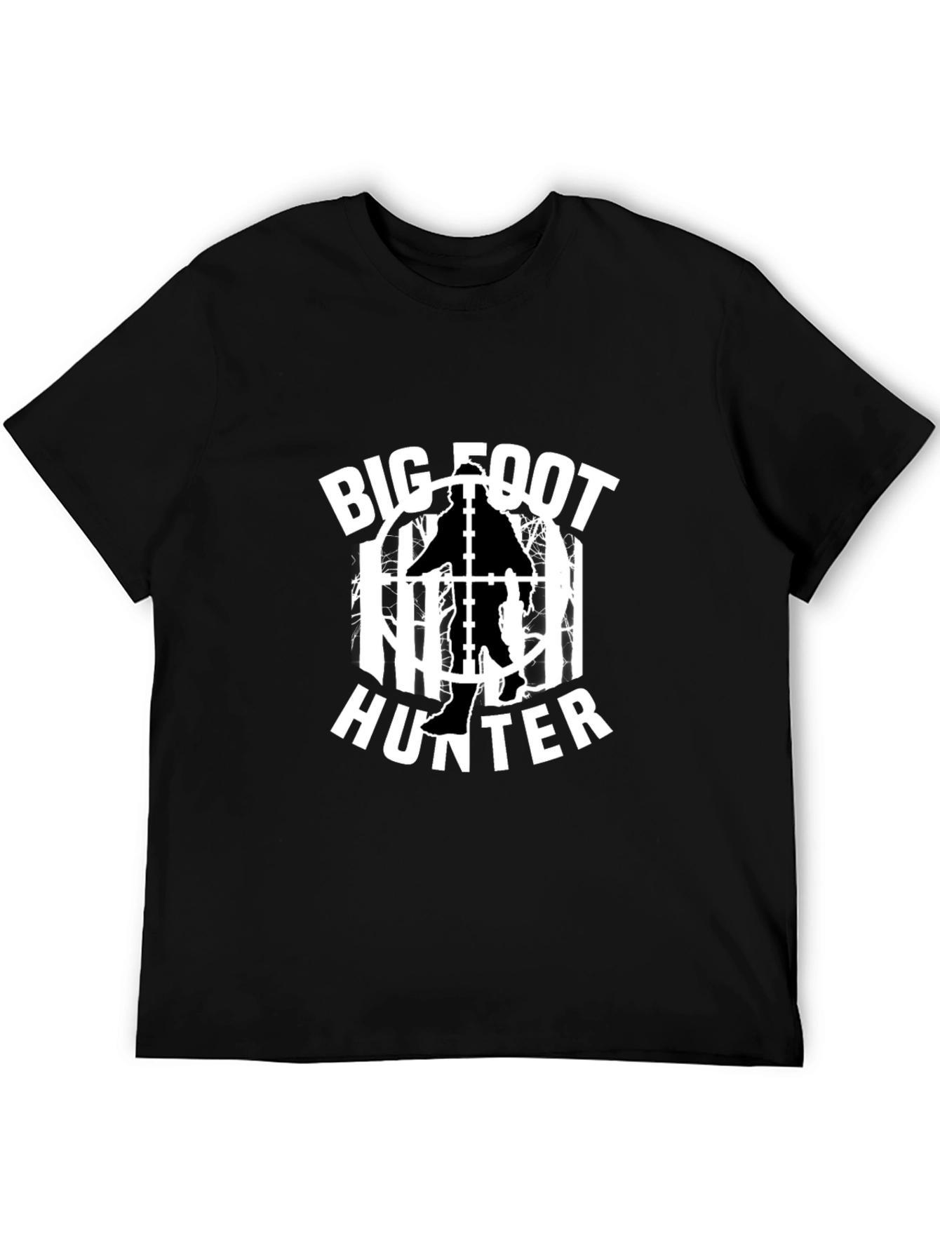 Camiseta Negra Bigfoot Hunter
