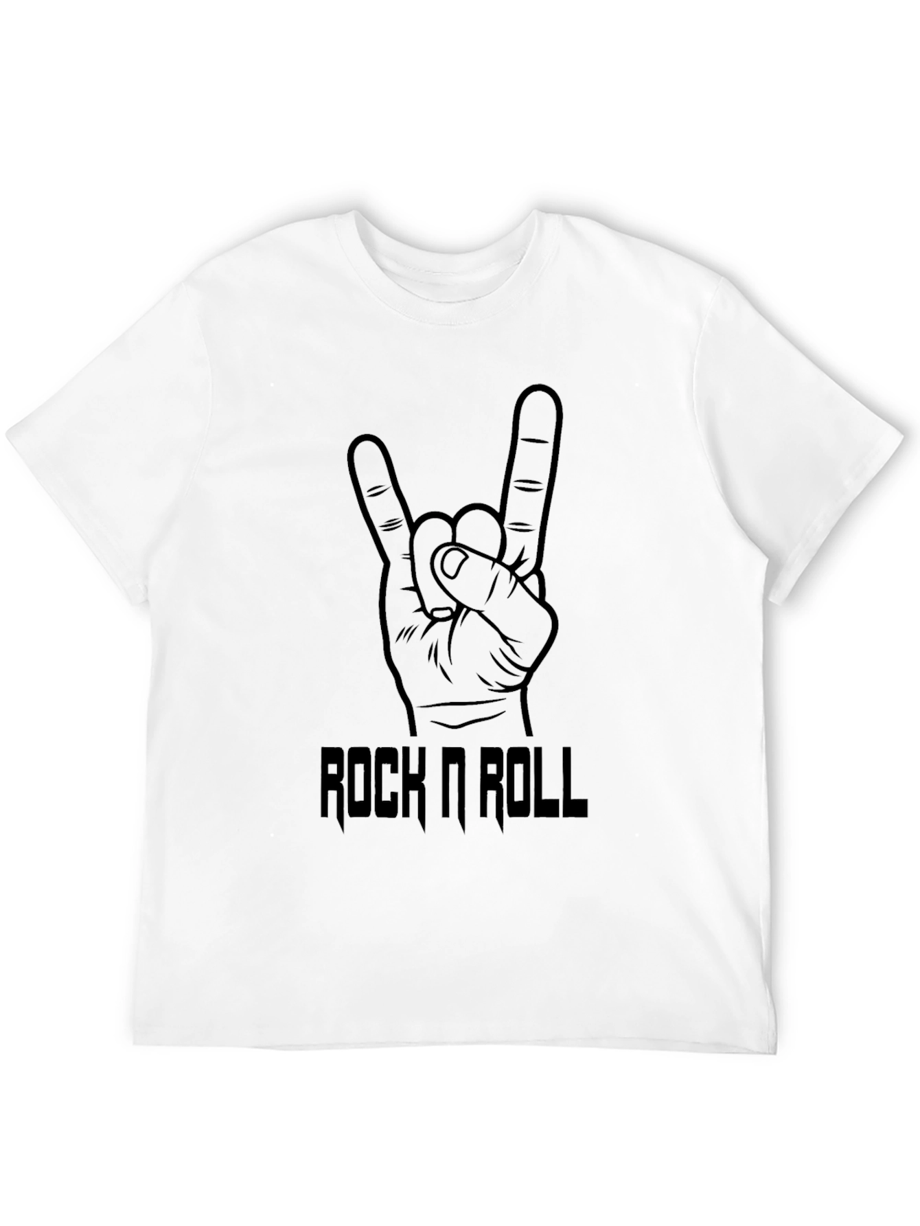 Camiseta Negra Rock n Roll