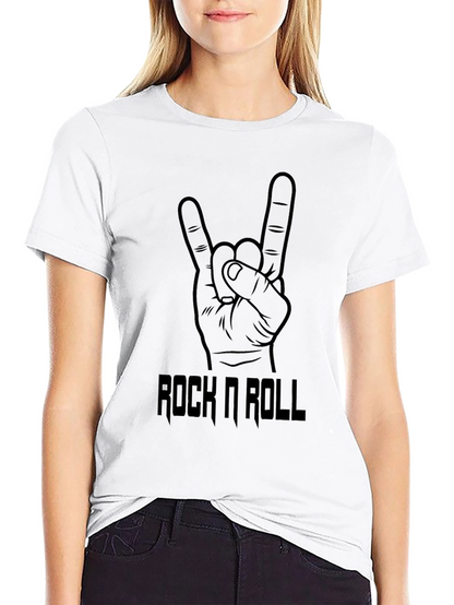 Camiseta Negra Rock n Roll