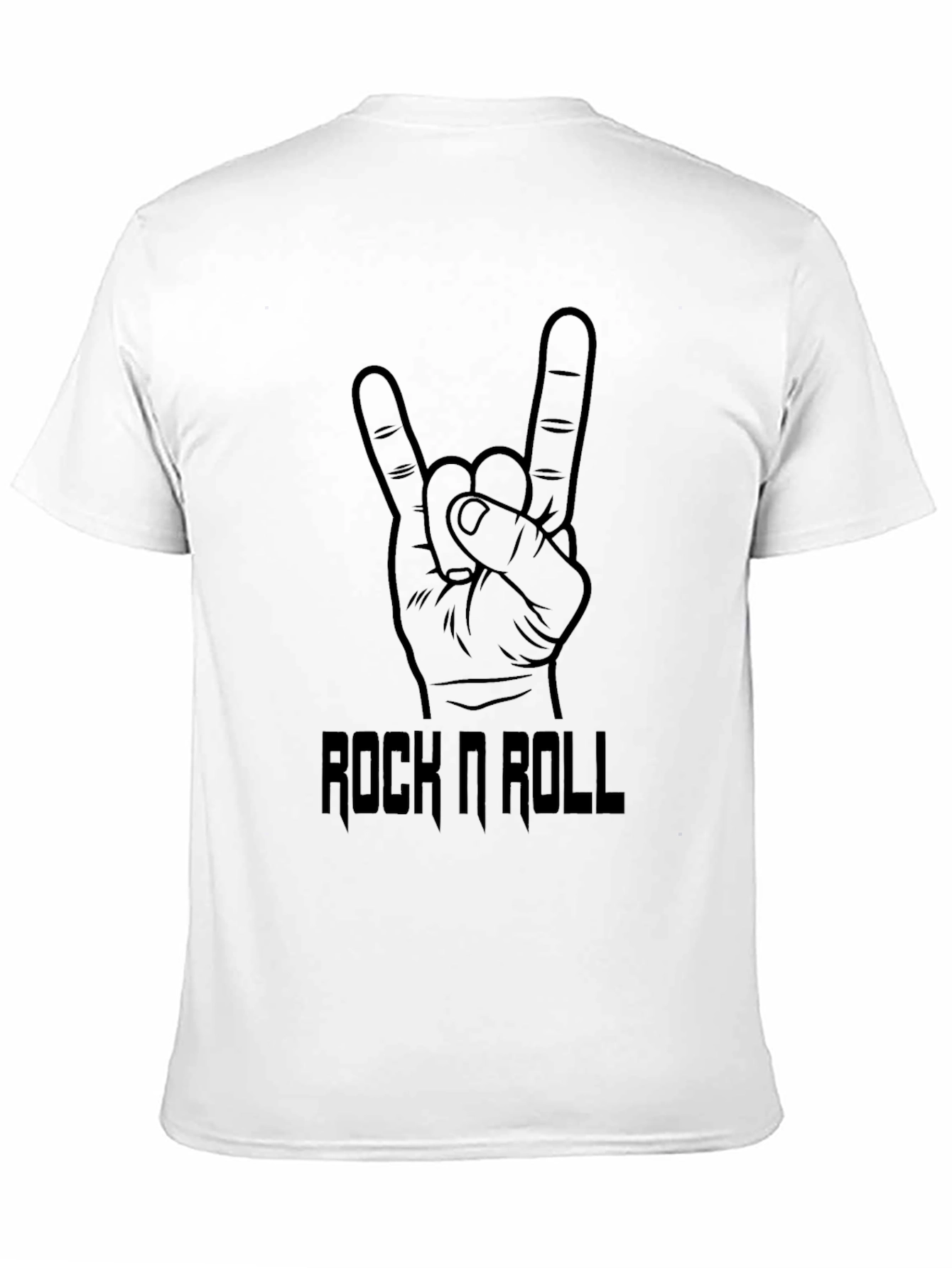 Camiseta Negra Rock n Roll