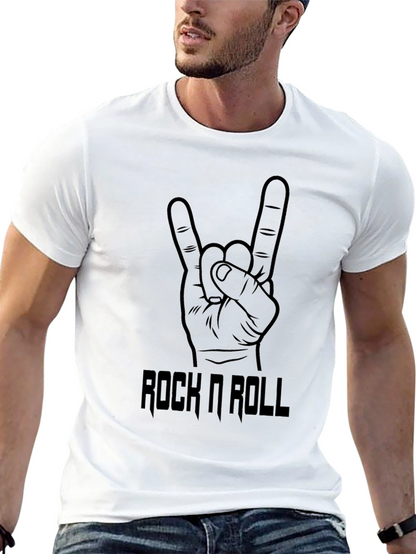 Camiseta Negra Rock n Roll